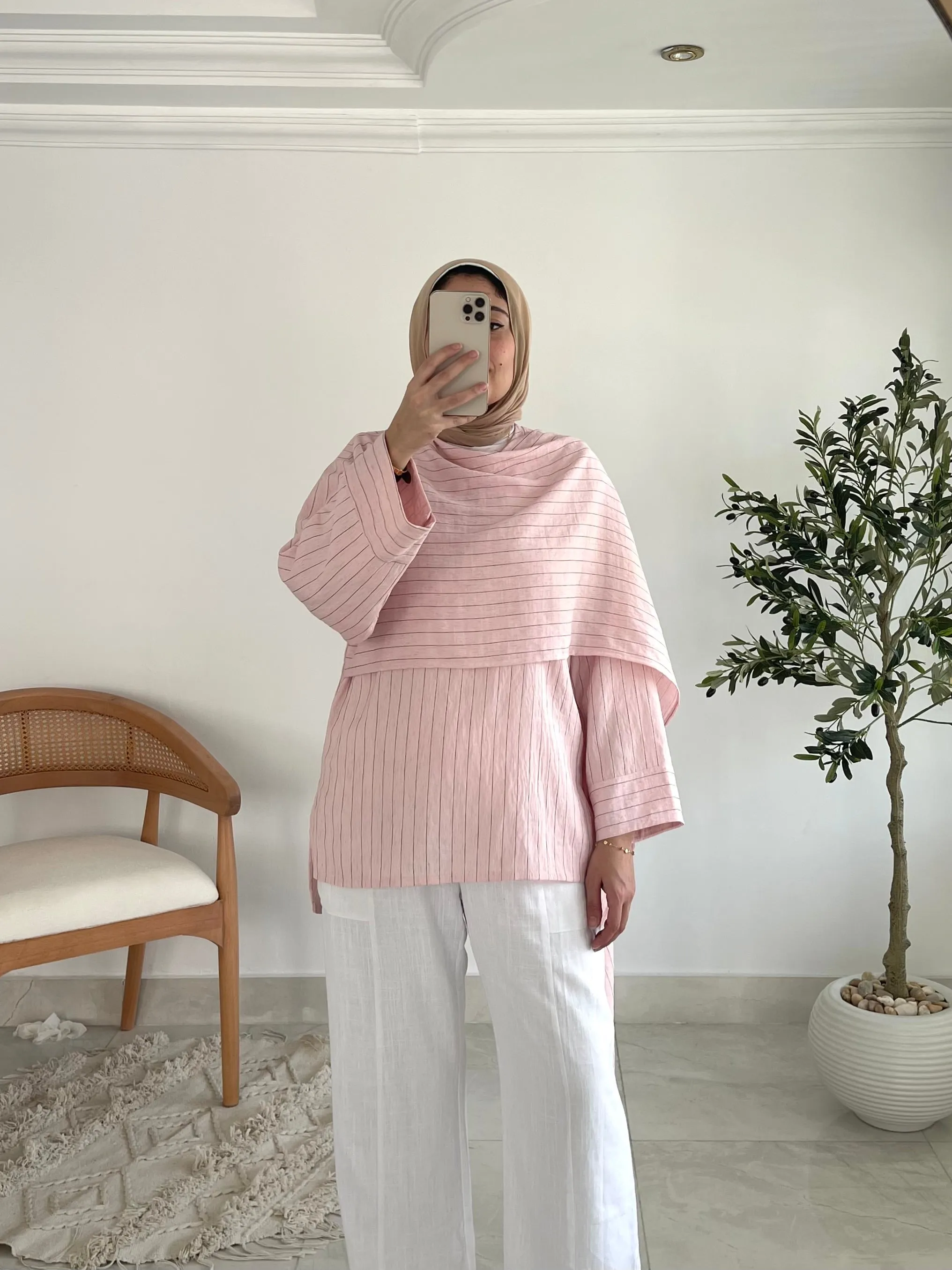 Luna Blouse in pink