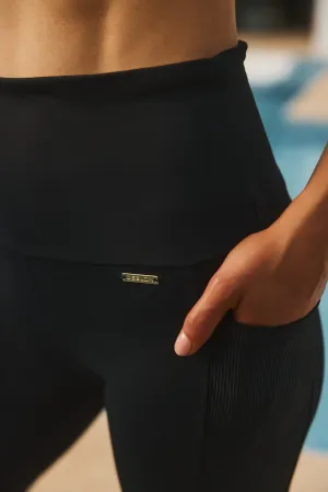 Lynn Leggings Rib | Black