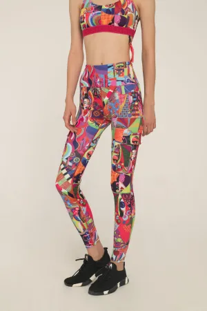 Makeup Print Utility Leggings
