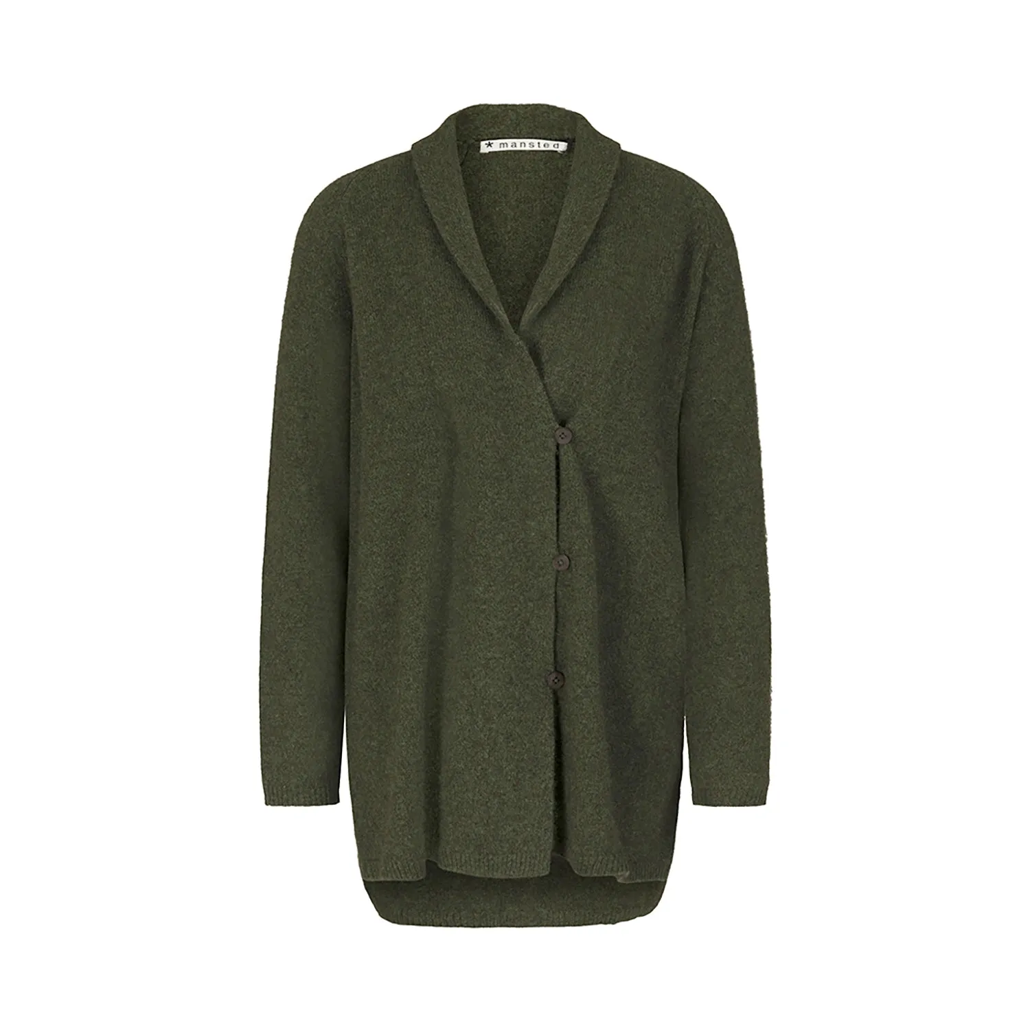 Mansted Zonia Yak Coatigan in Cold Green
