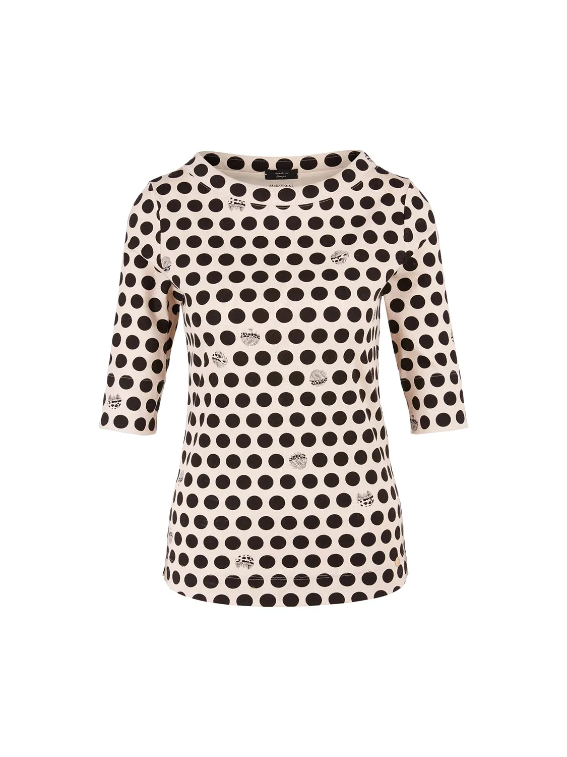 MarcCain Dotted Shirt With 3/4 Sleeves VC 48.45 J08