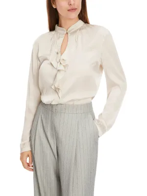 MarcCain Elegant Blouse with Flounce XC 51.34 W78