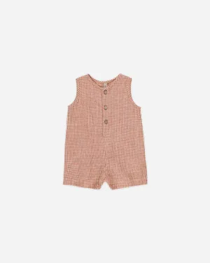Maverick Romper || Poppy Gingham
