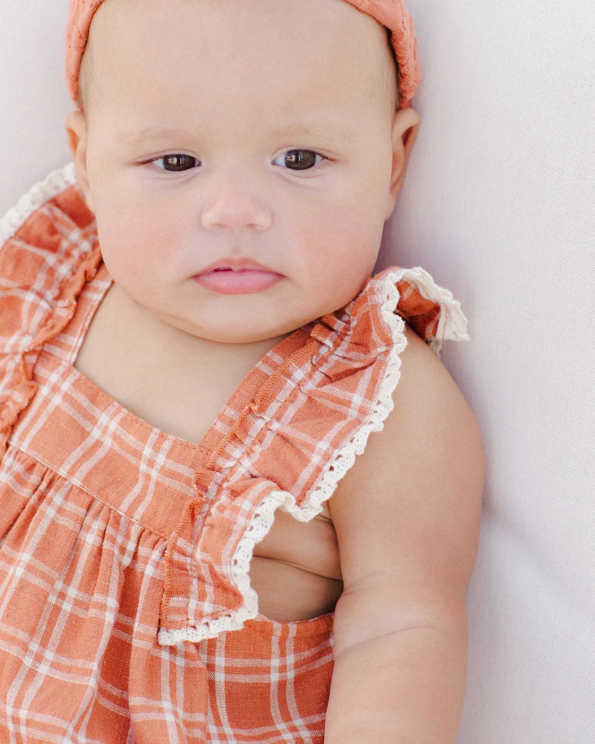 Maya Romper || Poppy Check