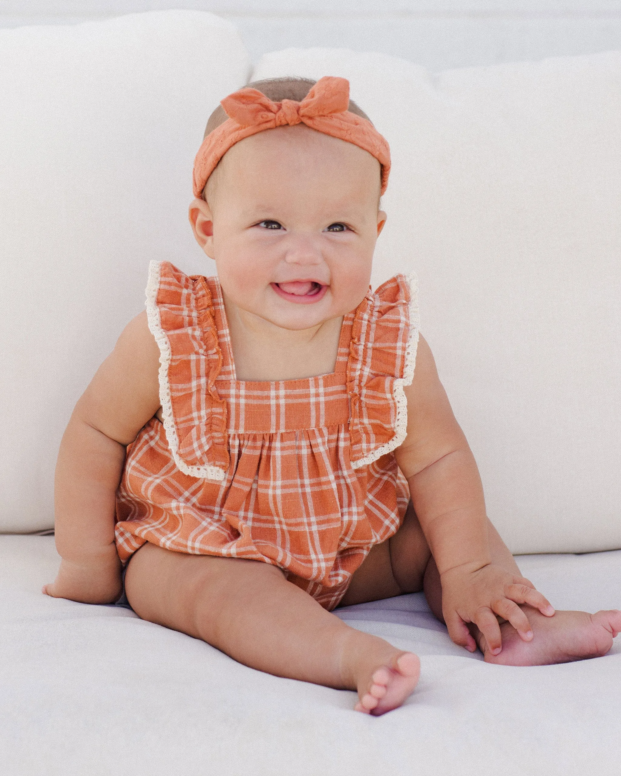 Maya Romper || Poppy Check