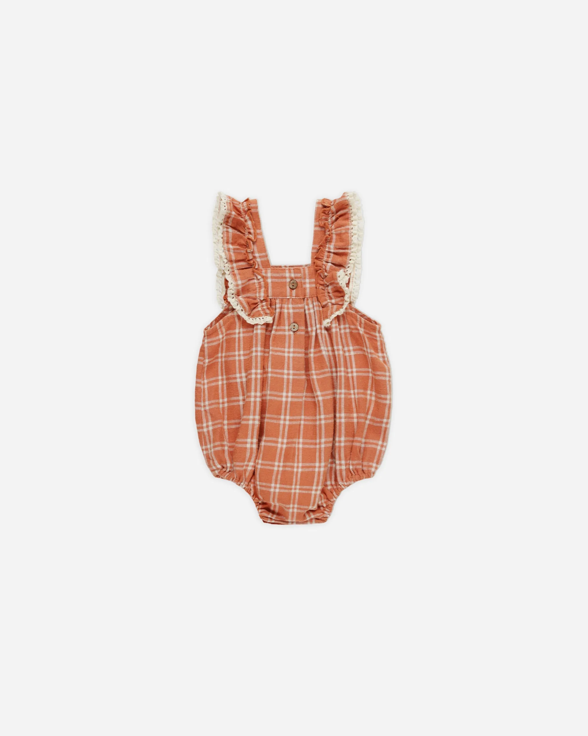 Maya Romper || Poppy Check