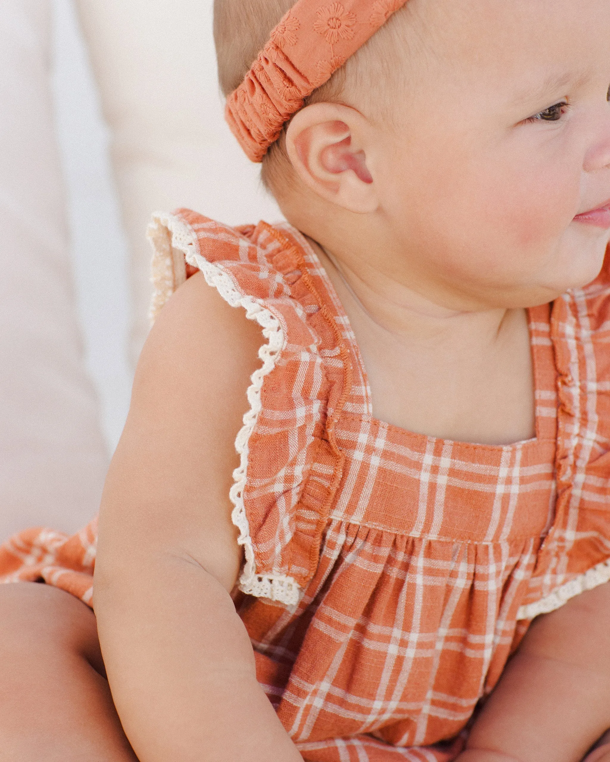Maya Romper || Poppy Check