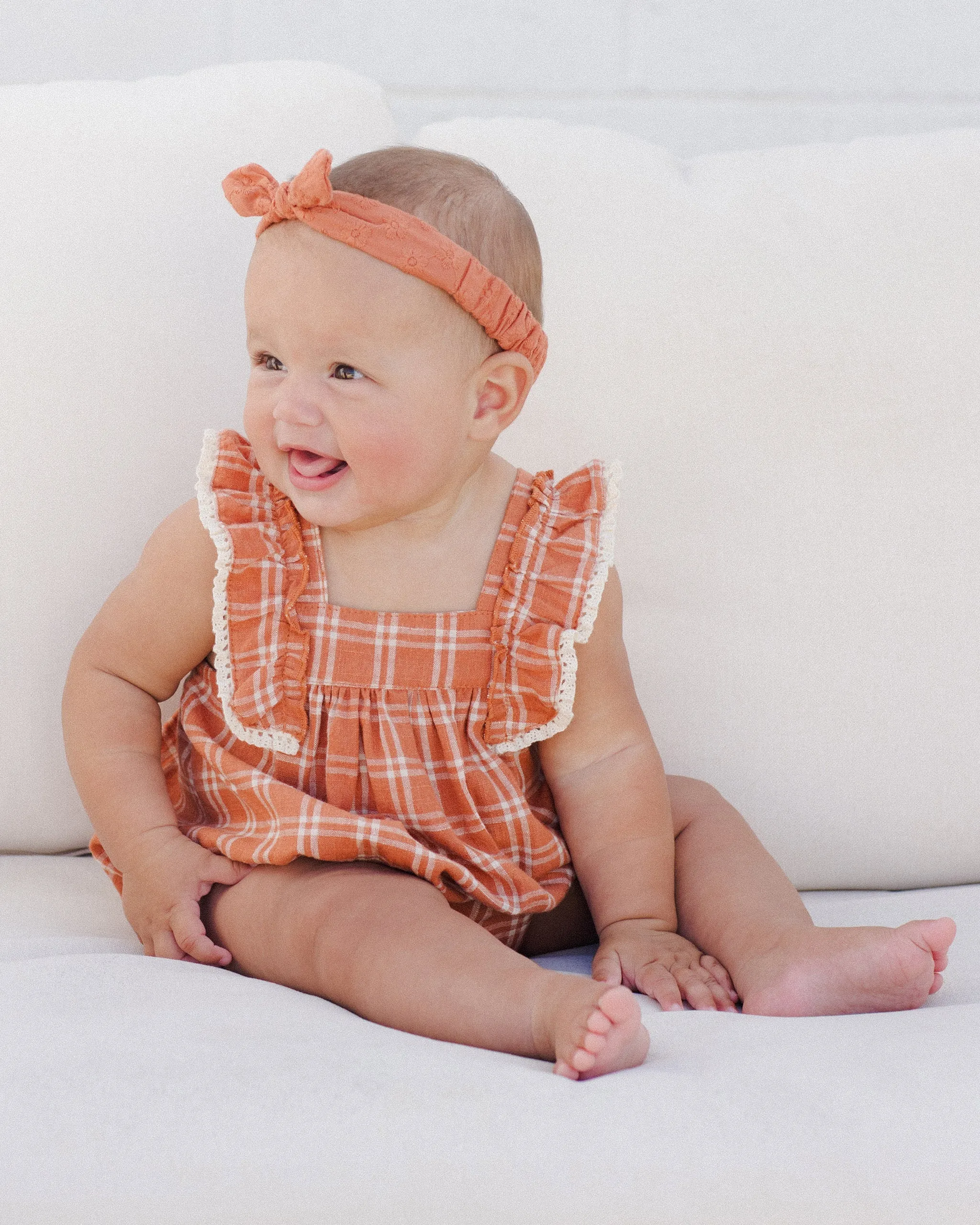 Maya Romper || Poppy Check