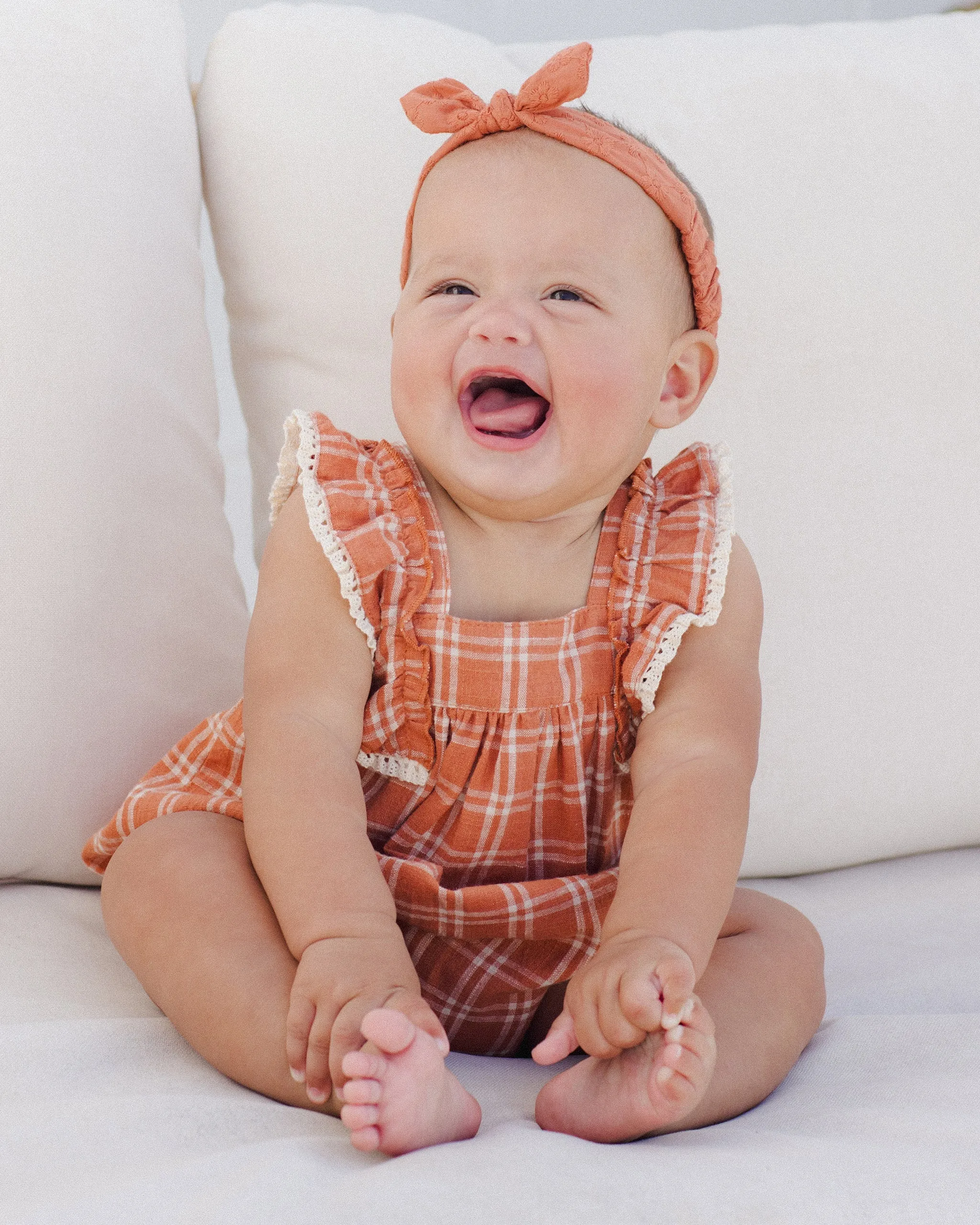 Maya Romper || Poppy Check