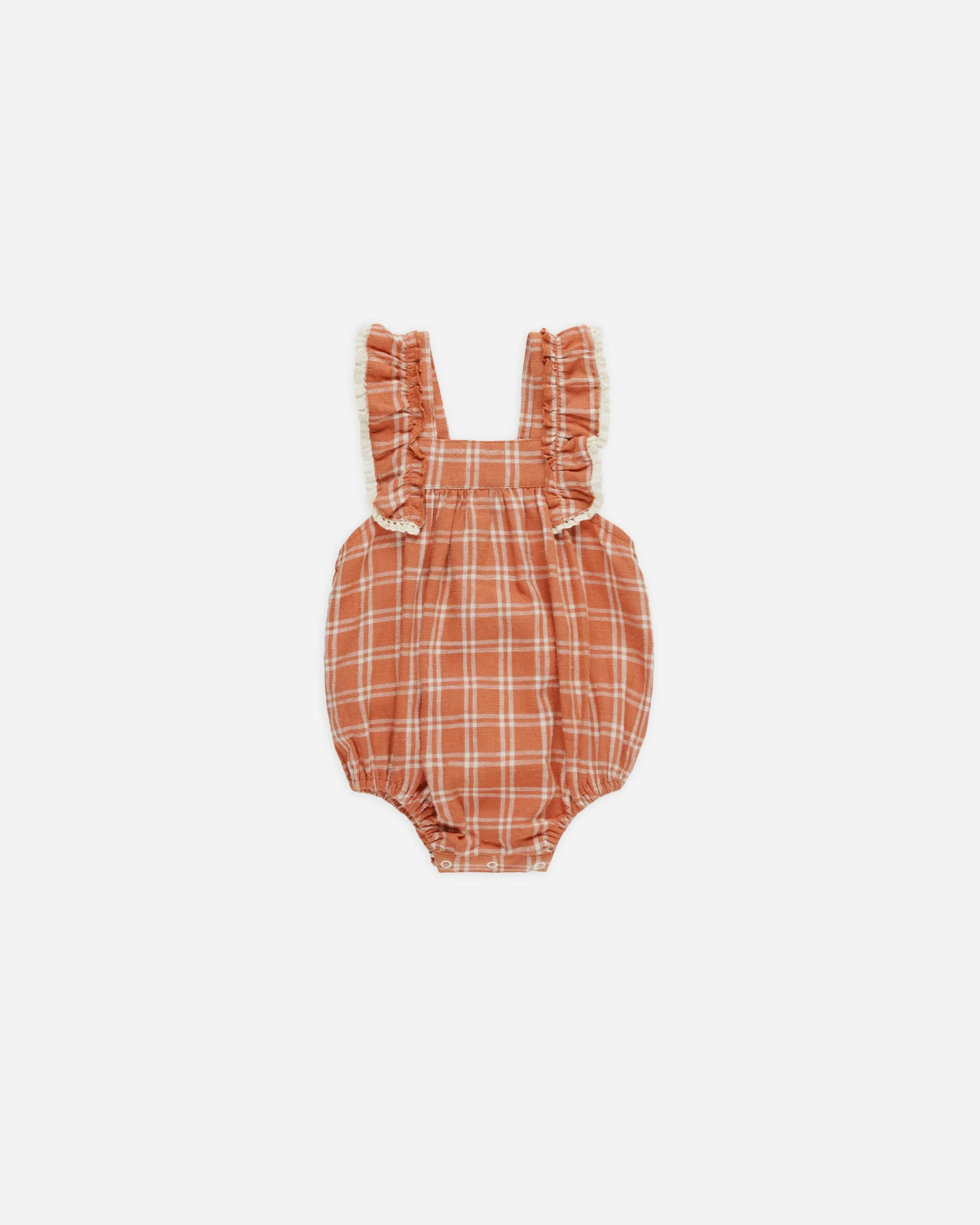 Maya Romper || Poppy Check