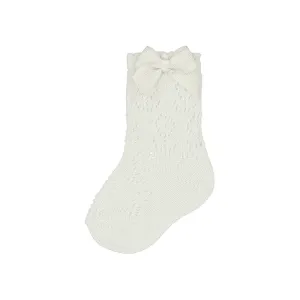 Mayoral Knit Detailed Socks - Natural