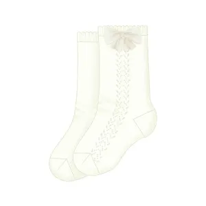Mayoral Mid-Length Sock - Natural