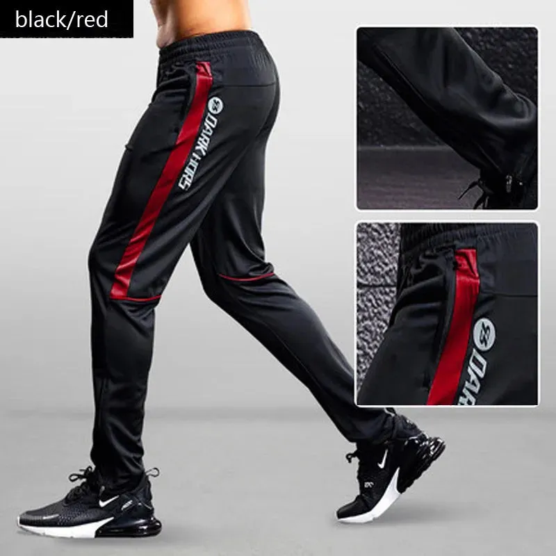 Men's Sport Pants - Running Pants With Zipper Pockets, Soccer Training Jogging Sports Trousers, Fitness Football Leggings Sweatpants