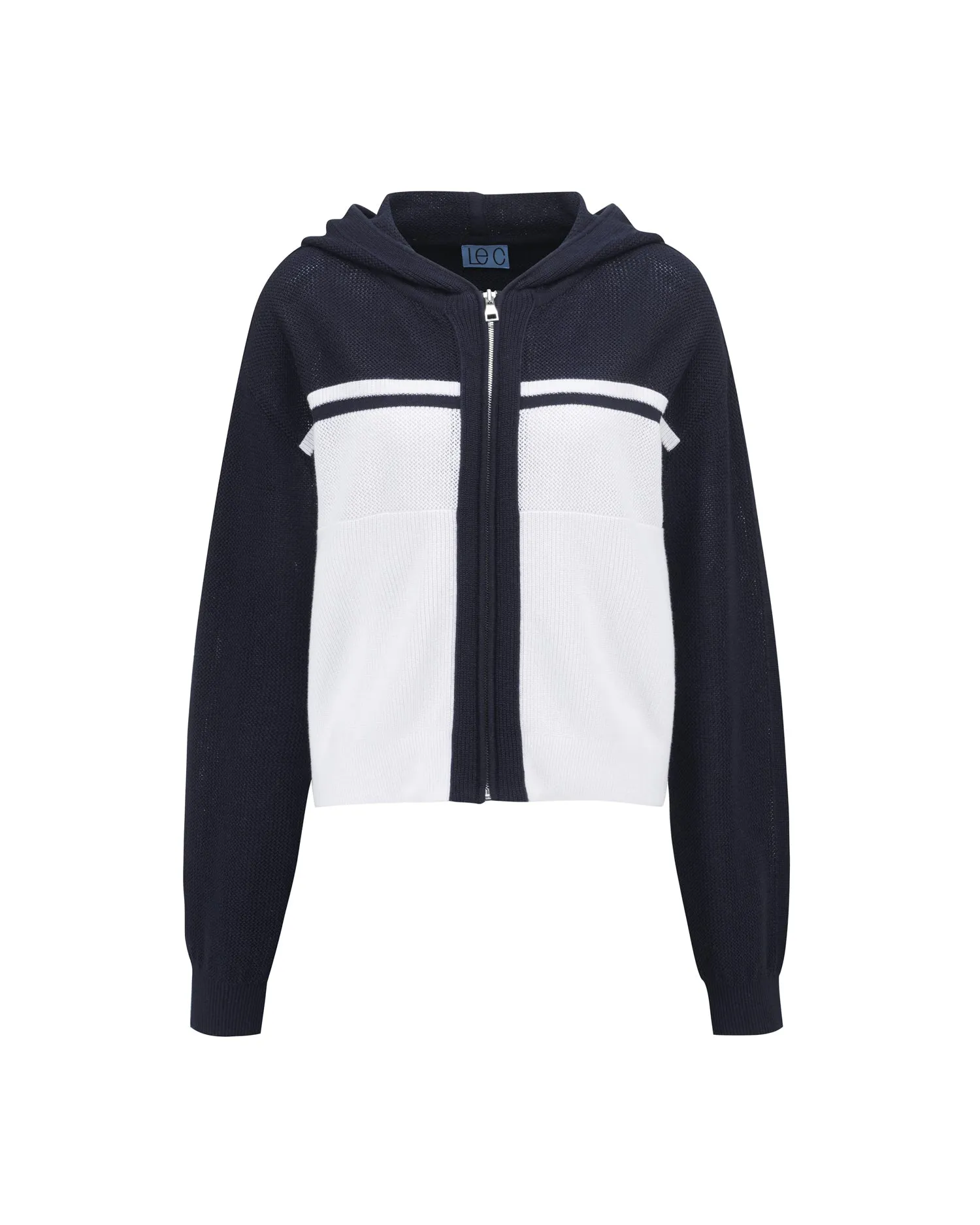 Mesh Hooded Cardigan