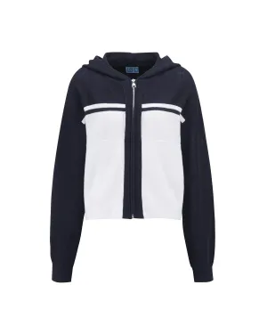 Mesh Hooded Cardigan