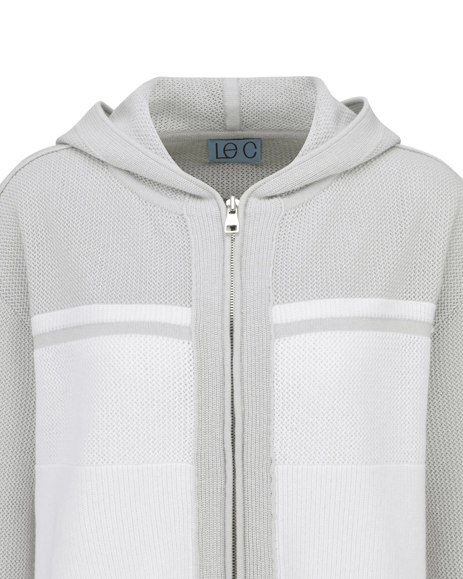 Mesh Hooded Cardigan