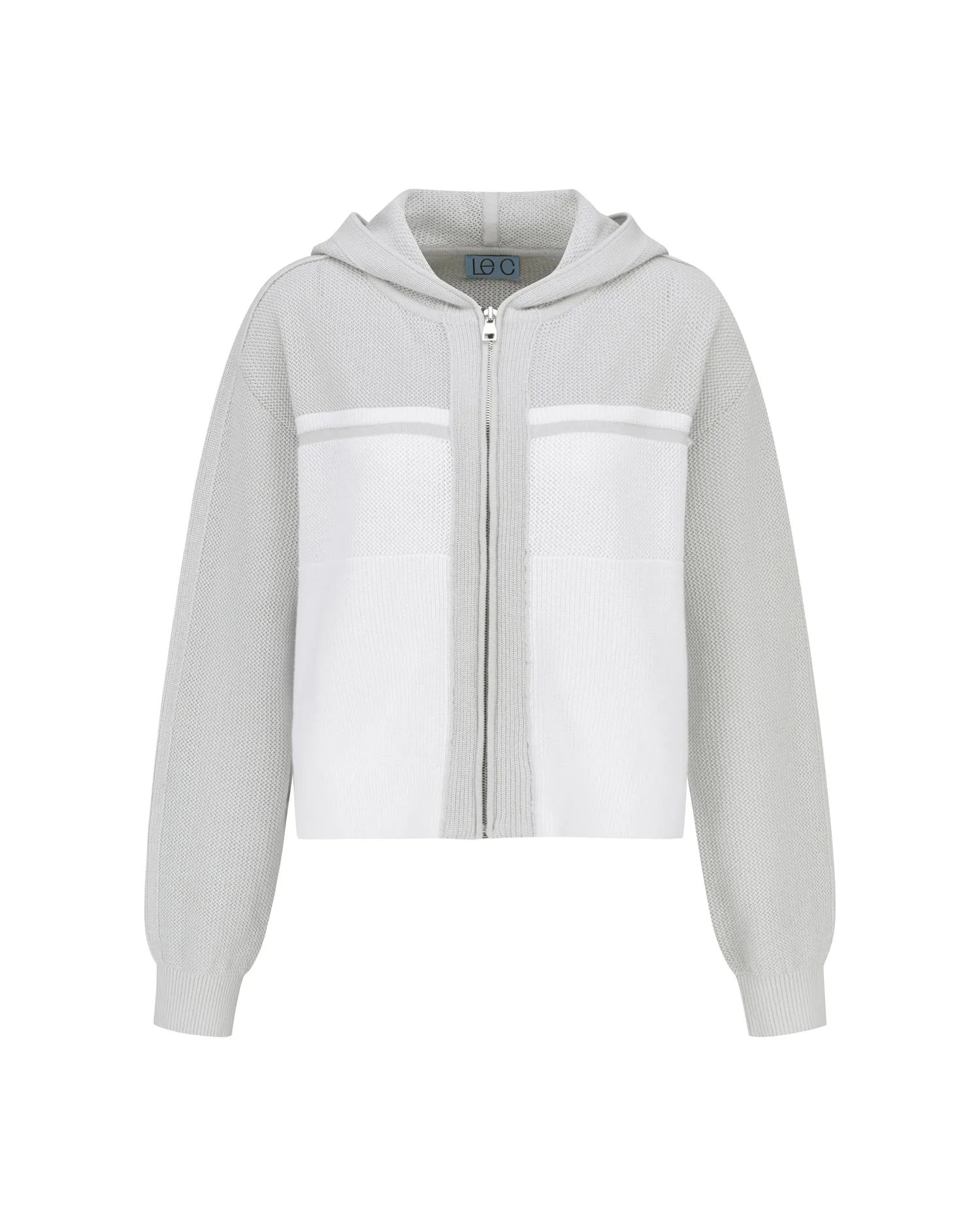 Mesh Hooded Cardigan