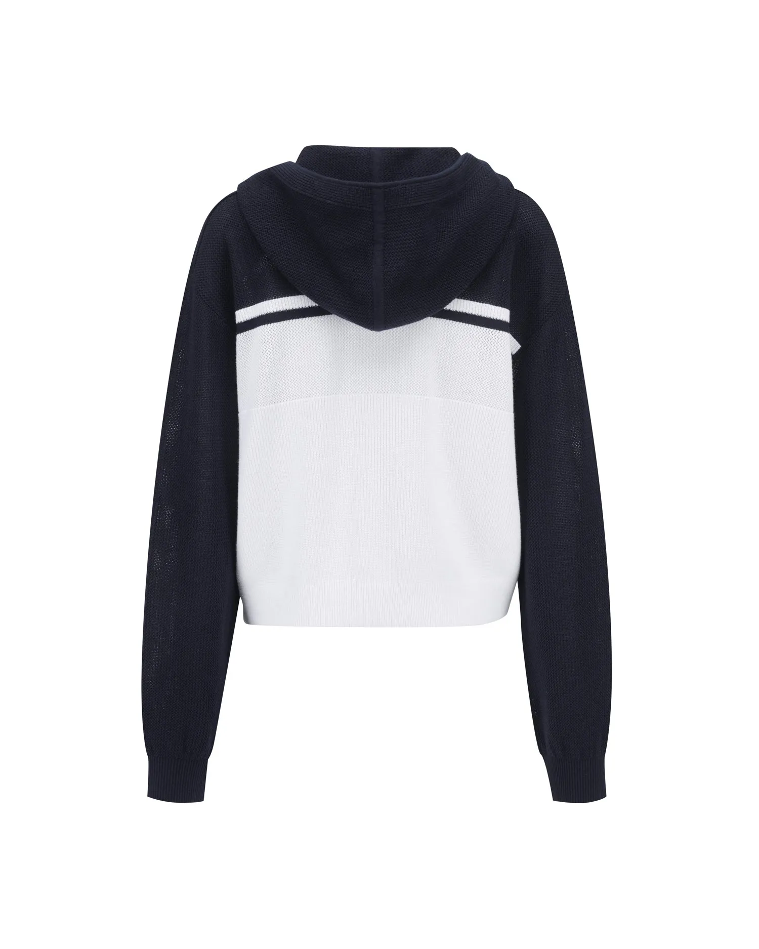 Mesh Hooded Cardigan