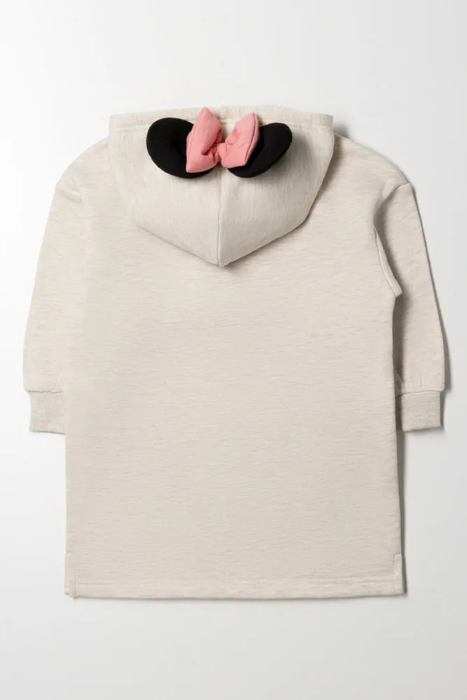 Minnie Mouse Sweat Dress Neutral