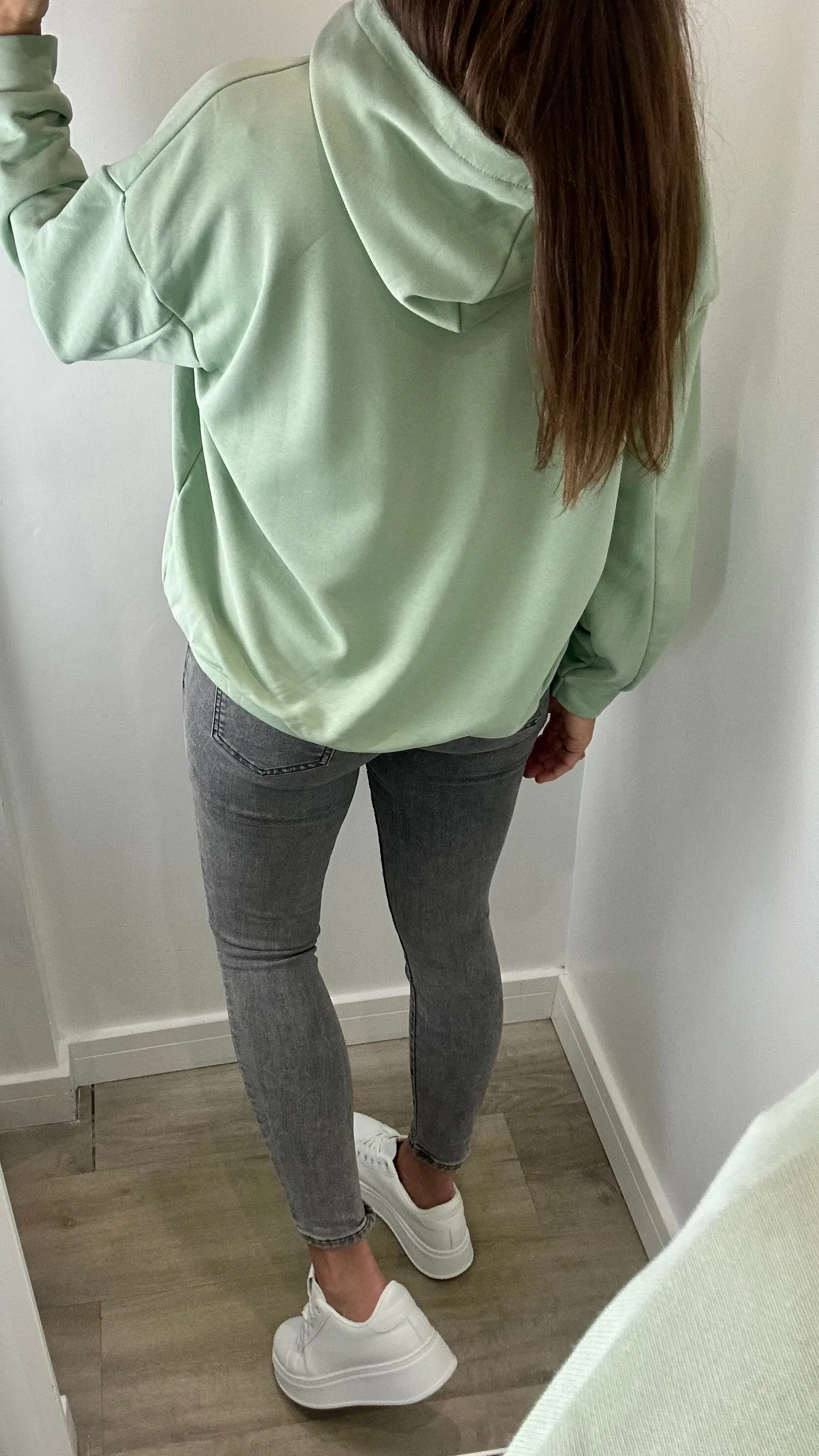 MINT GREEN GOOD VIBES HOODIE
