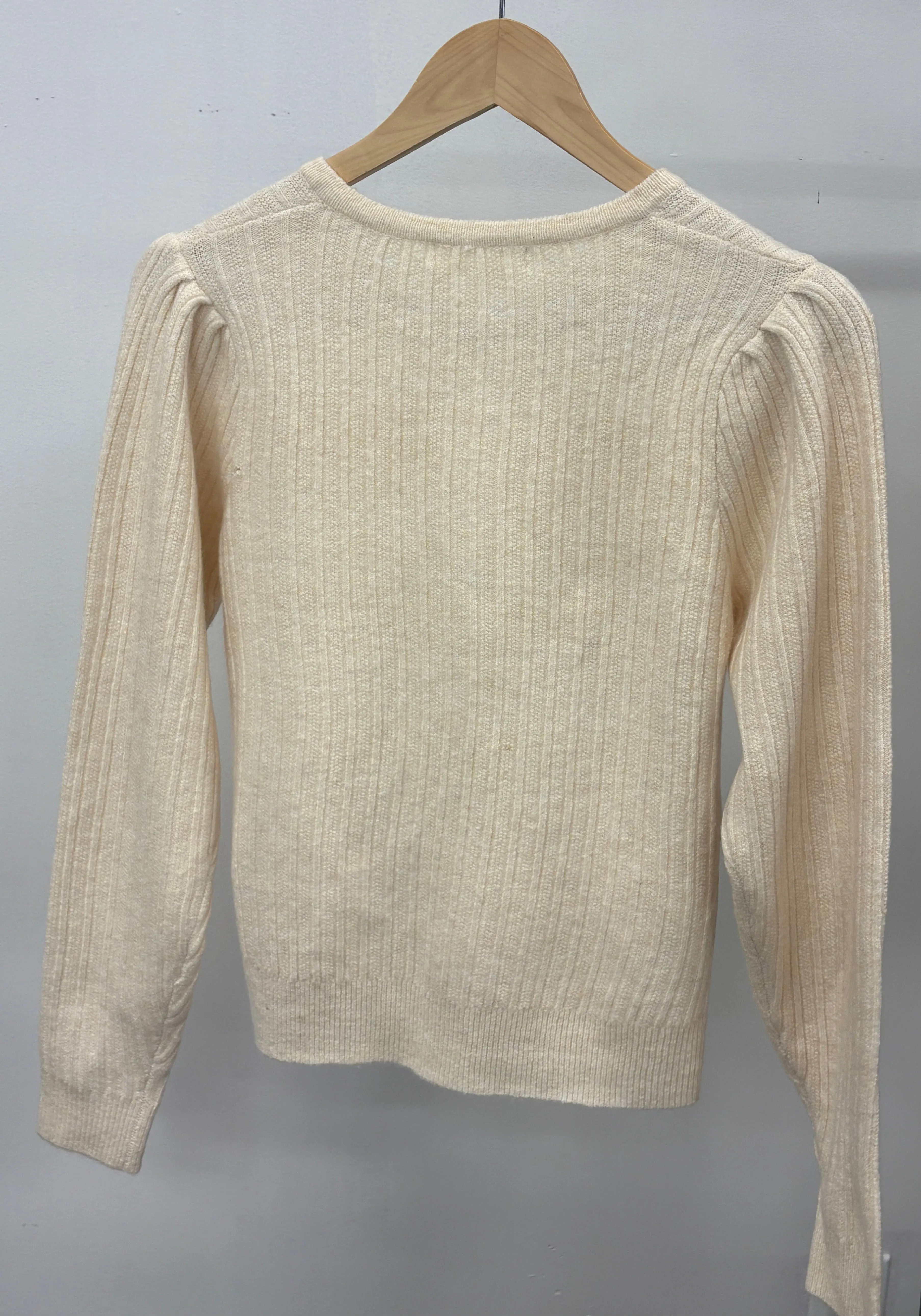MISFIT ITEM - The Reed Cardi by Heartloom - Ivory // Size L
