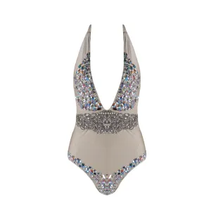 Missord Sexy Deep-V halter diamond FT4338