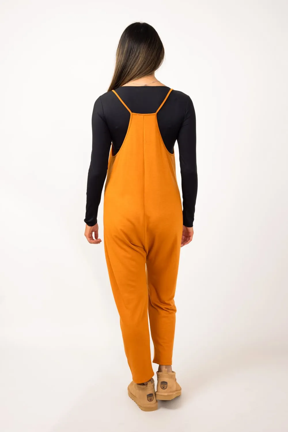 Moa Moa Outer Pocket Onesie for Women in Butterscotch | MDB952-FPI-BUTTERSCOTCH