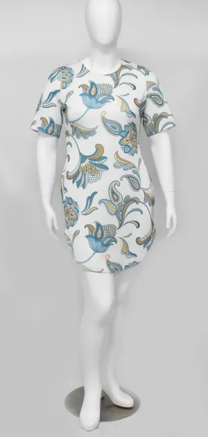 Modern Floral Tunic Above The Knee