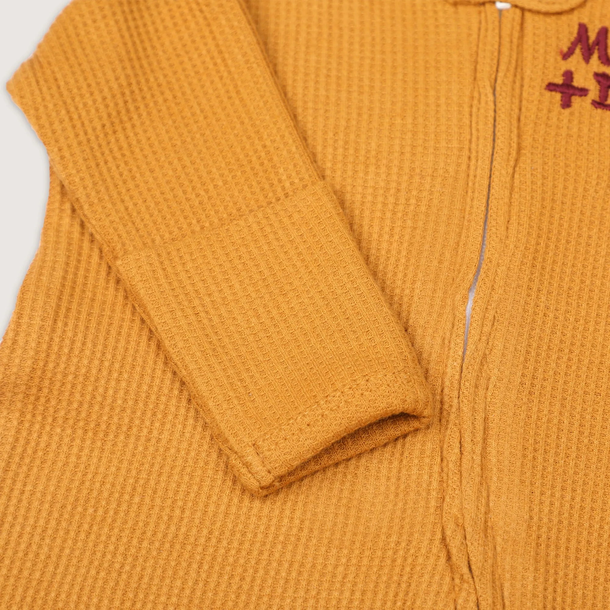 Mom   Dad Waffle Footie Romper