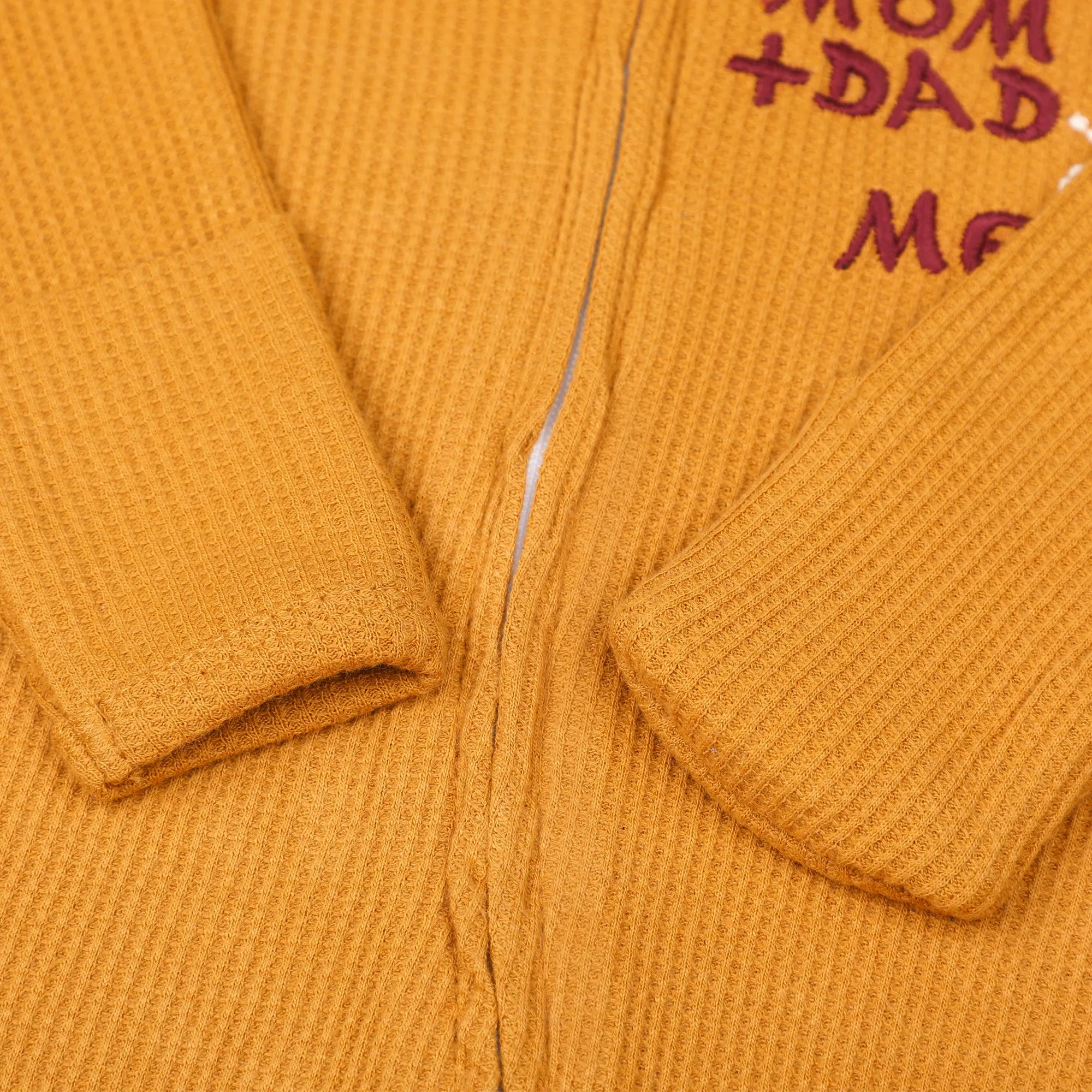 Mom   Dad Waffle Footie Romper