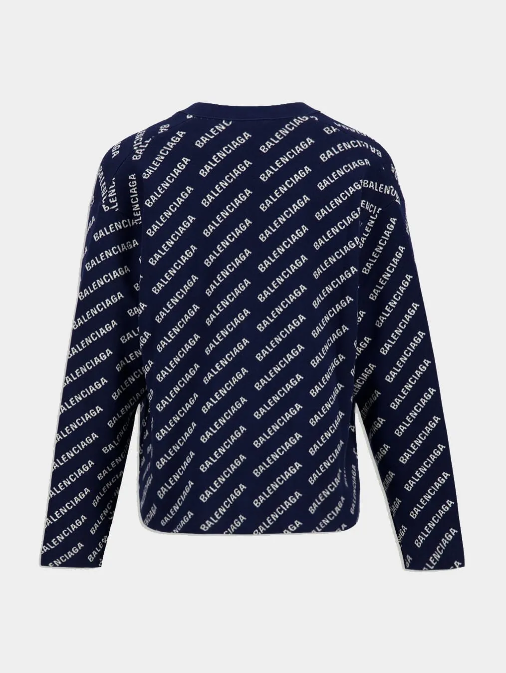 Monogram Printed Knit Cardigan