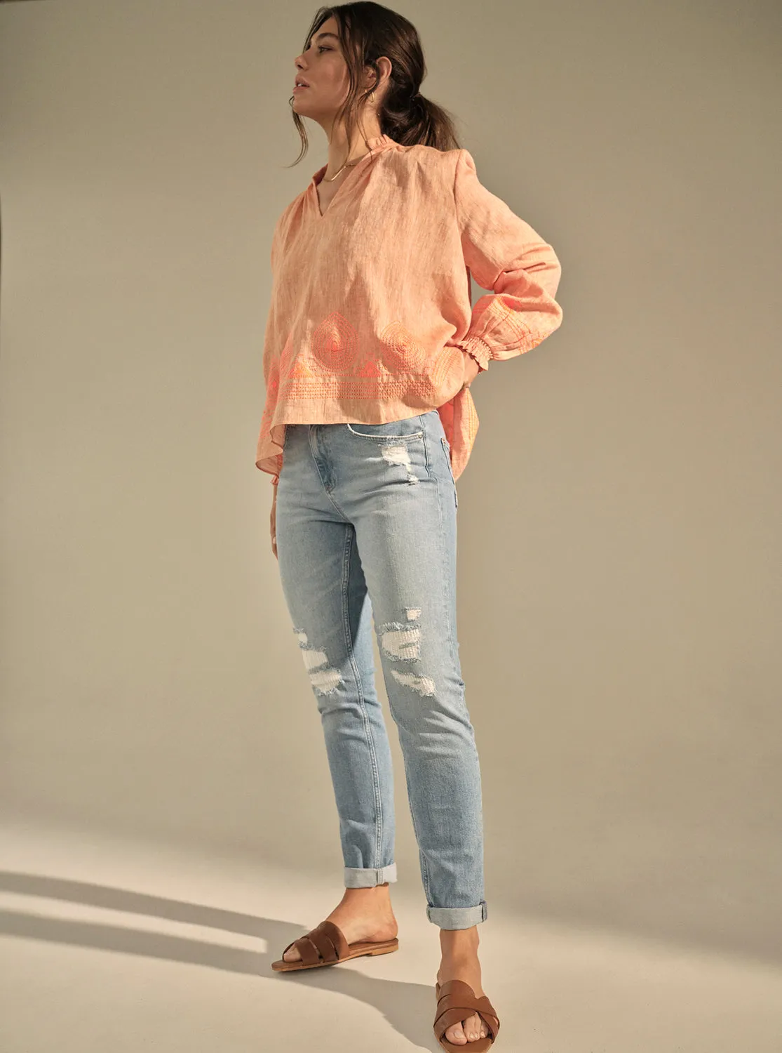 Mos Mosh Jamana Emb Blouse 152720