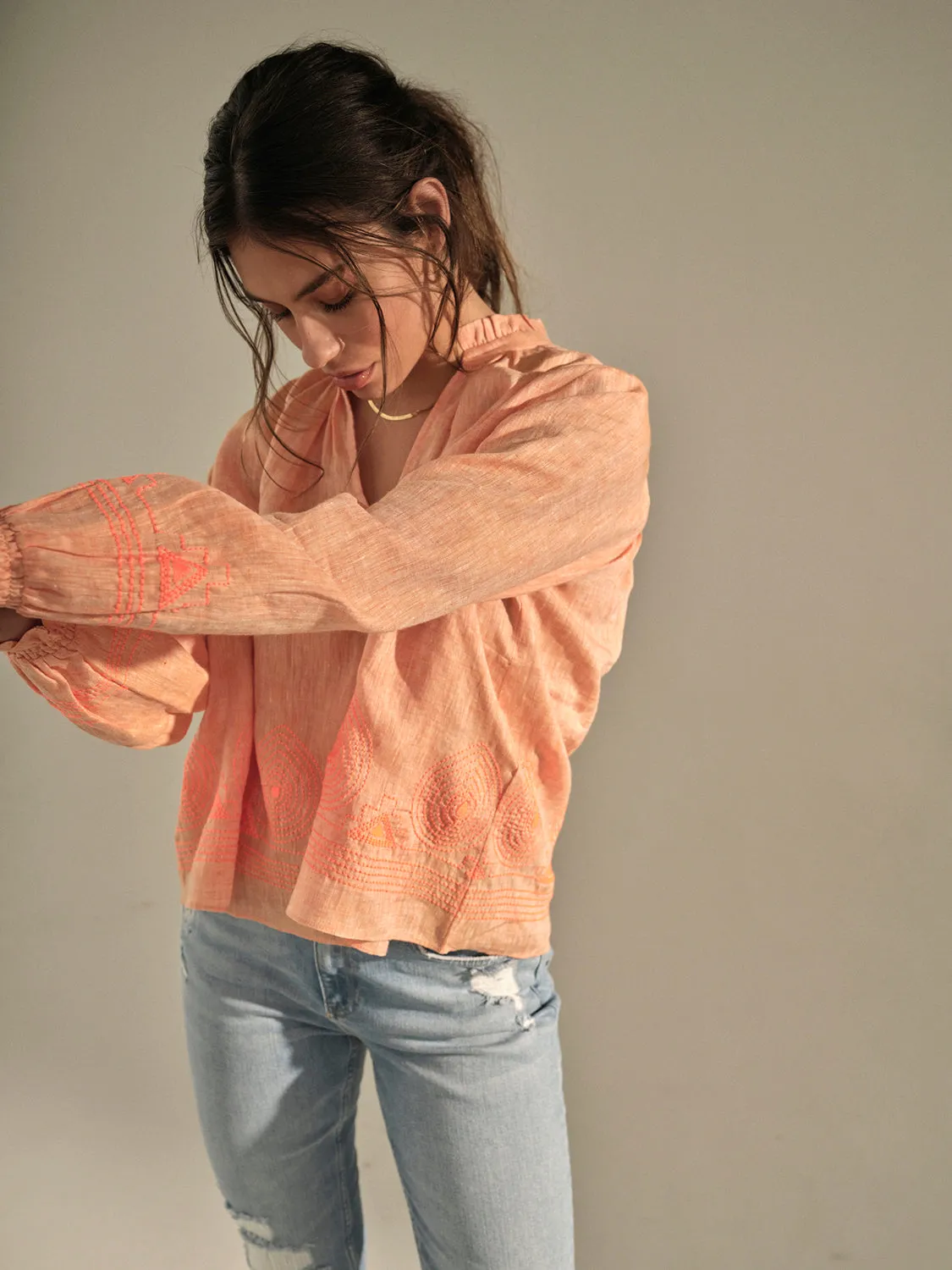 Mos Mosh Jamana Emb Blouse 152720