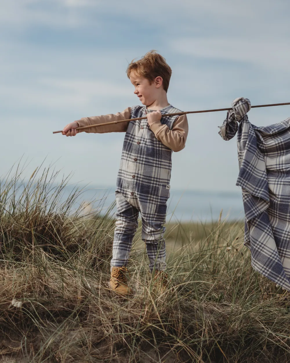 Multicolour Brushed Check Print Jumpsuit