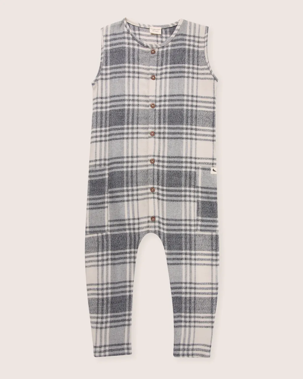 Multicolour Brushed Check Print Jumpsuit