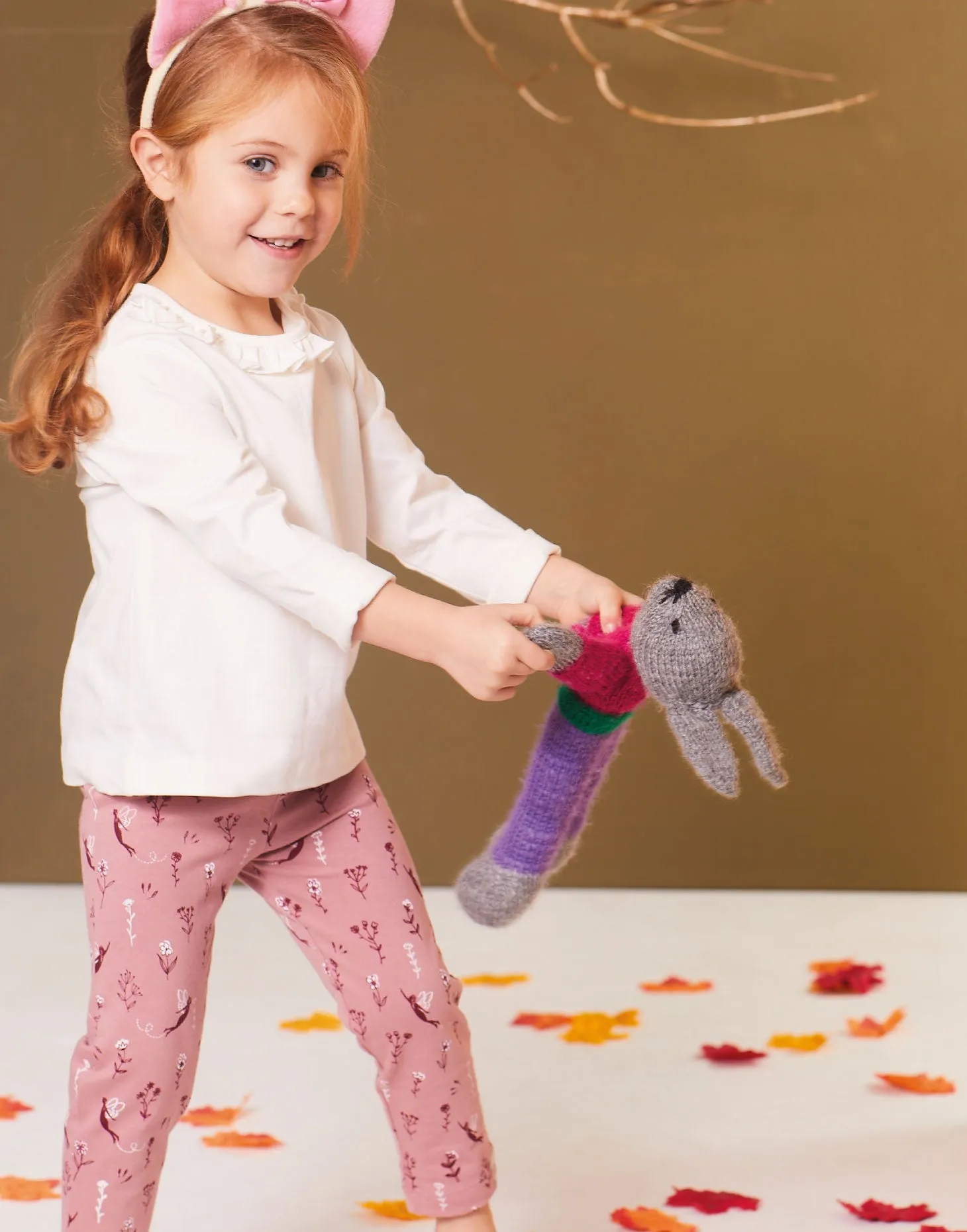 Multicoloured Stripe And Fairy Print Leggings - 2 Pack