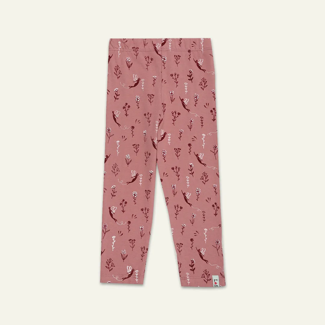 Multicoloured Stripe And Fairy Print Leggings - 2 Pack