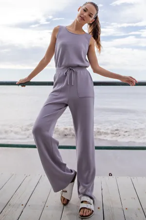 Mystic Grey Luxury Jumpsuit