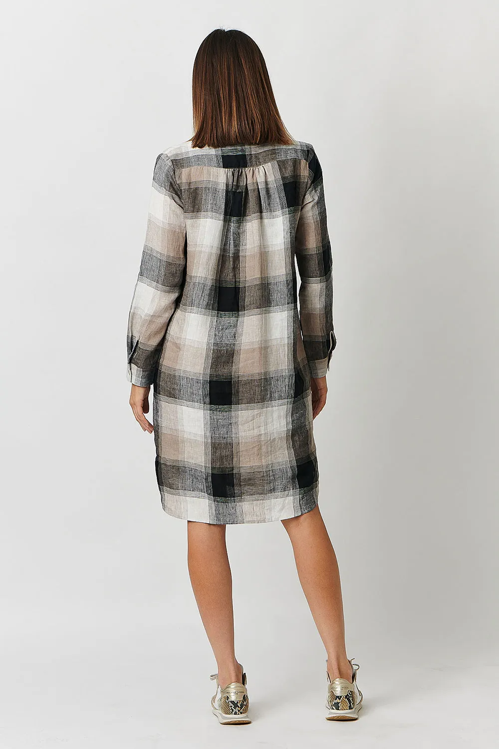 Naturals by O & J Shirtmaker Dress in Lentil Plaid