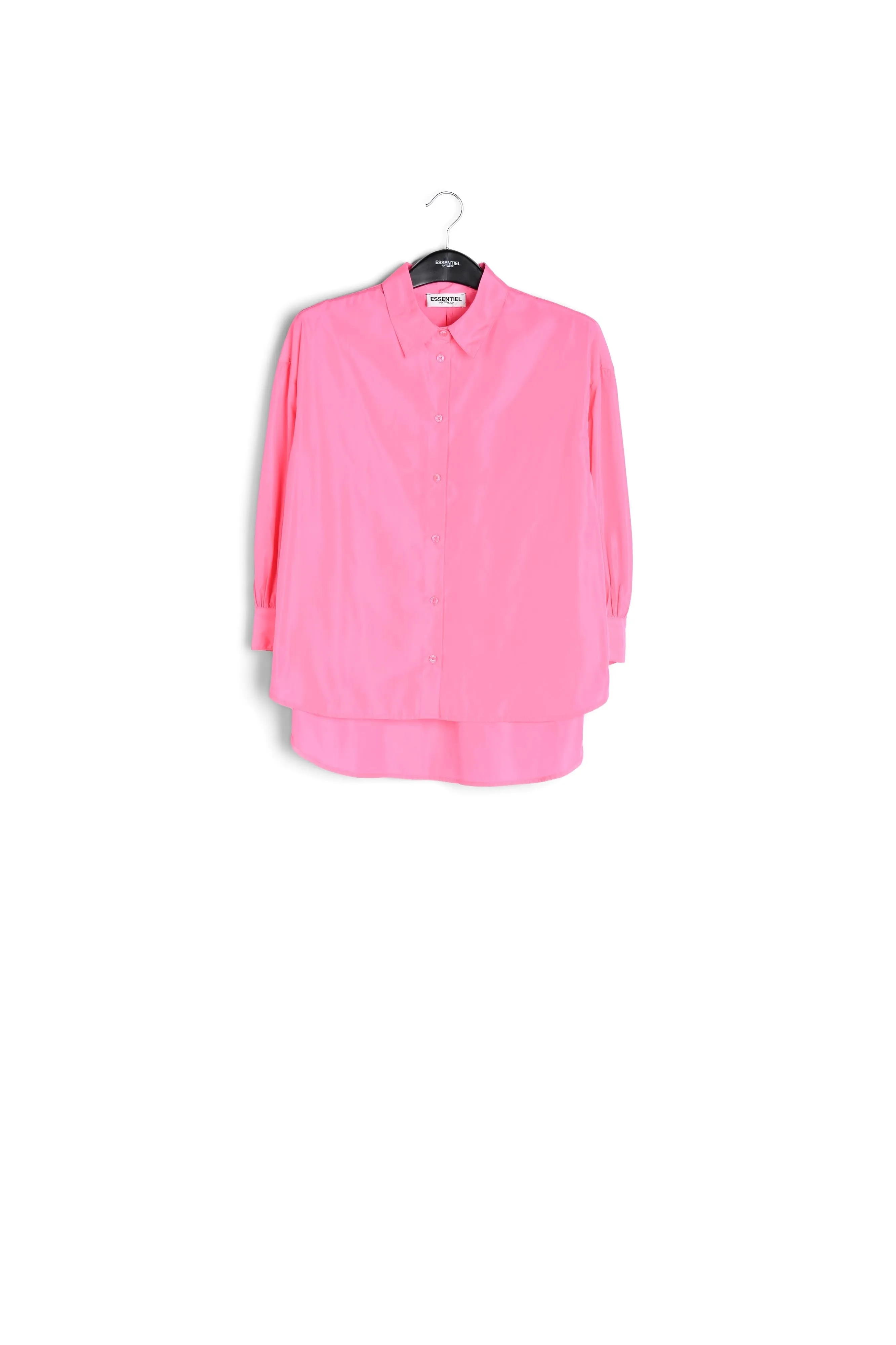 Neon pink loose-fit shirt