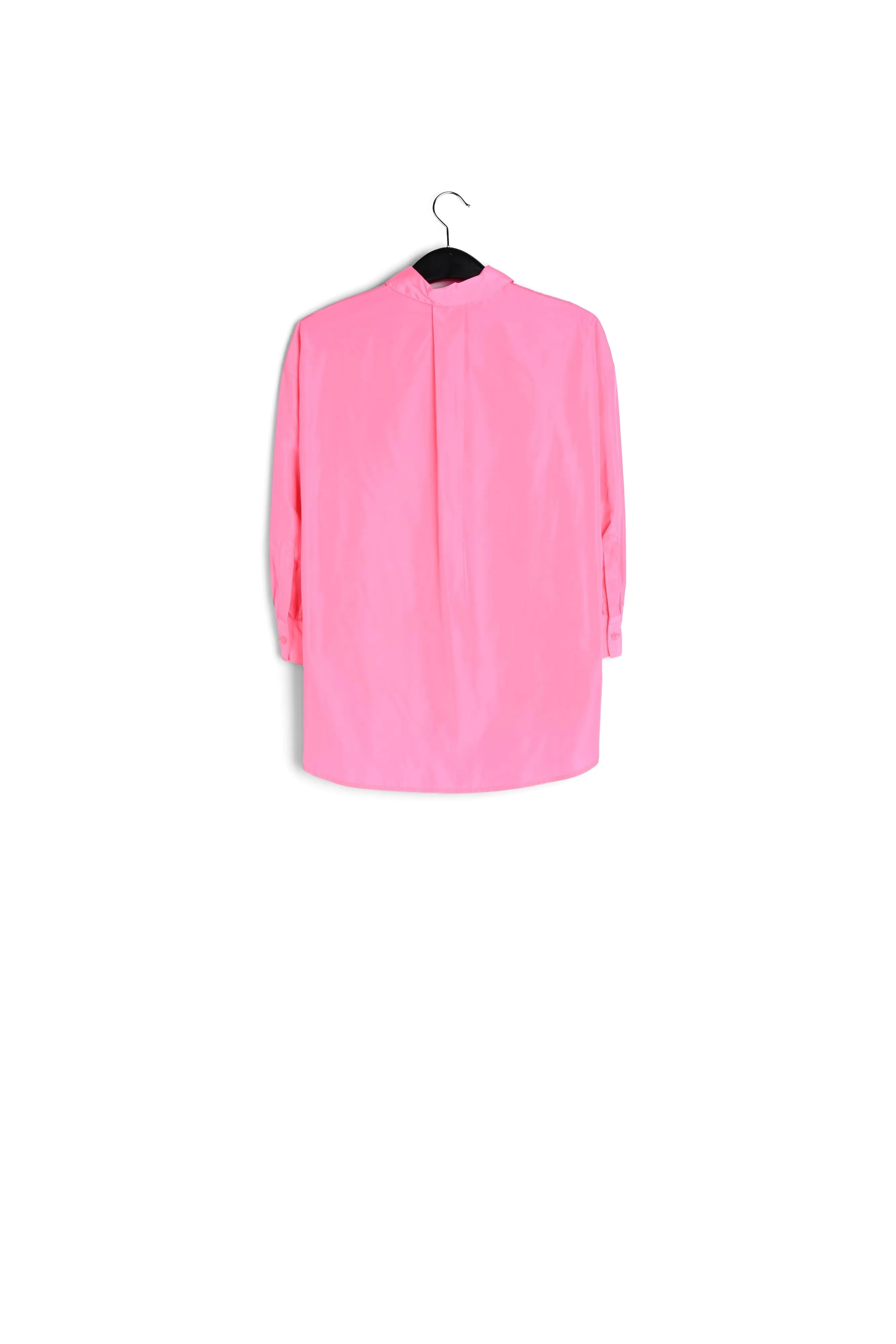 Neon pink loose-fit shirt