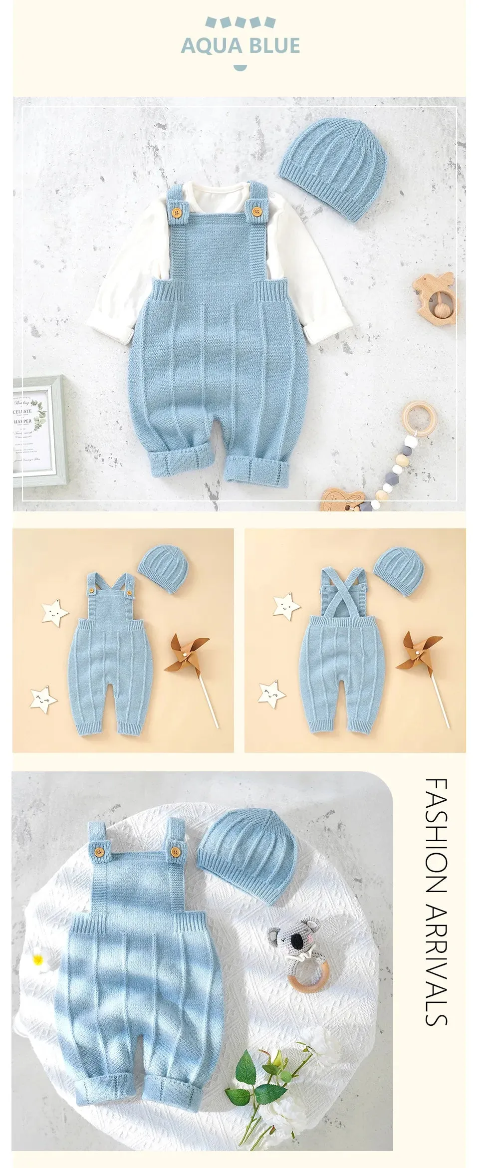 Newborn Baby Fashion Solid Sleeveless  Rompers