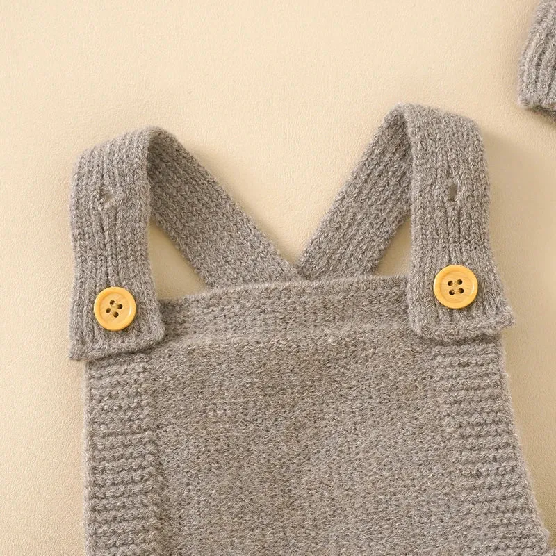 Newborn Baby Fashion Solid Sleeveless  Rompers