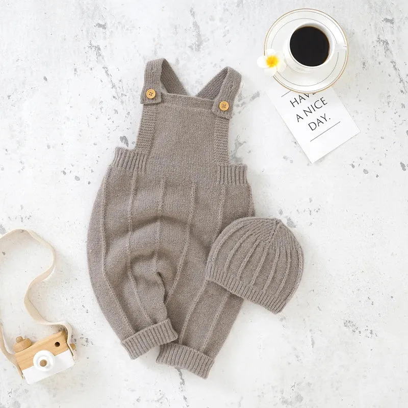 Newborn Baby Fashion Solid Sleeveless  Rompers