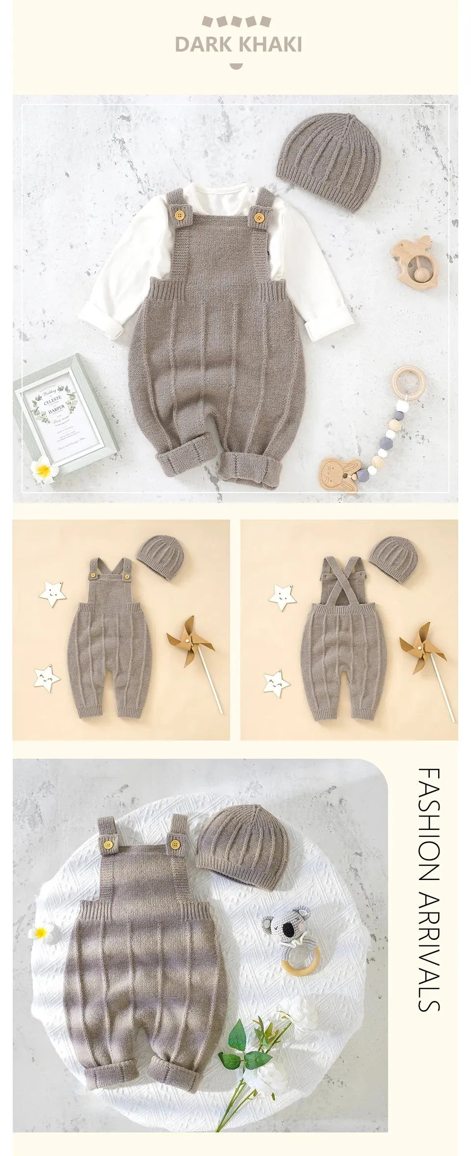 Newborn Baby Fashion Solid Sleeveless  Rompers