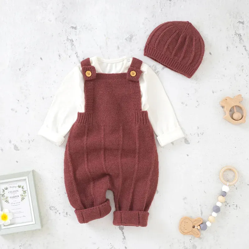 Newborn Baby Fashion Solid Sleeveless  Rompers