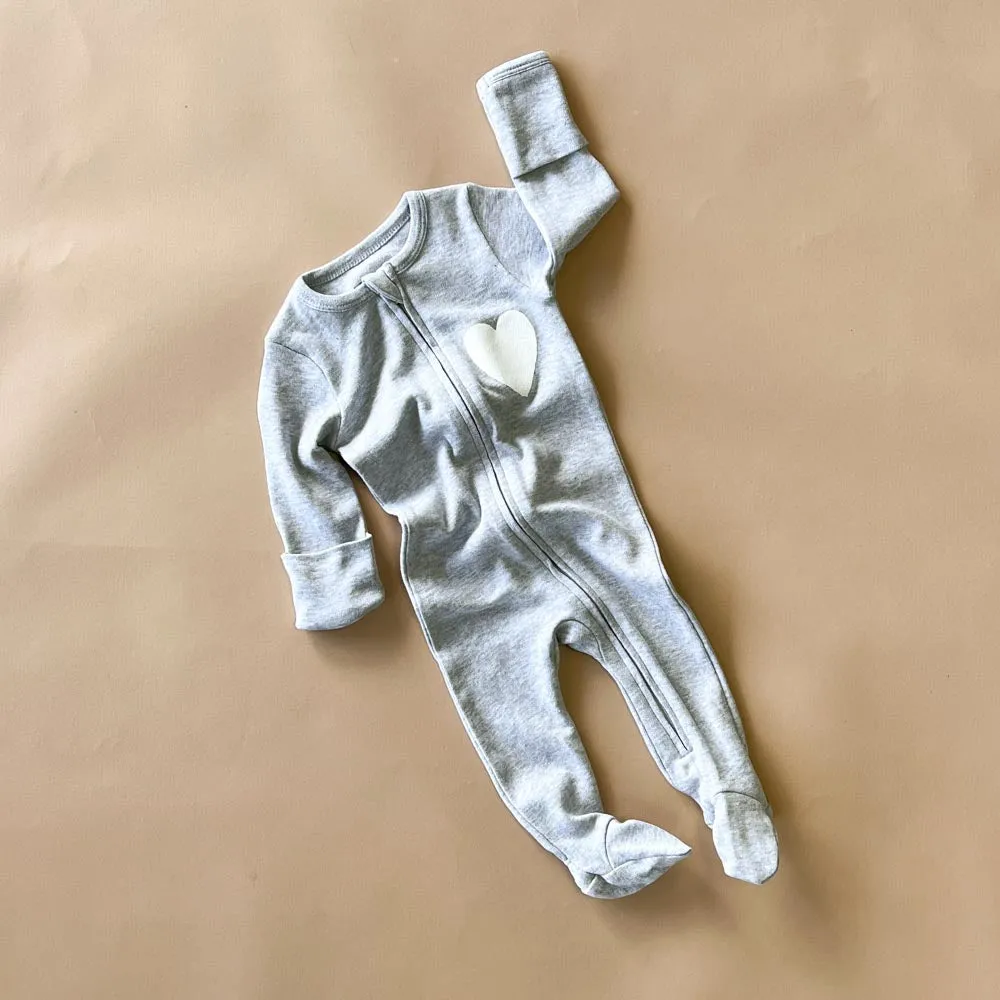 Nighty-White Heart | Heather Grey