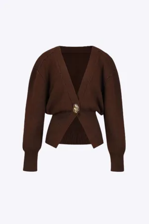 Nikki - Elegant V neck Design Woman's Sweater Cardigan