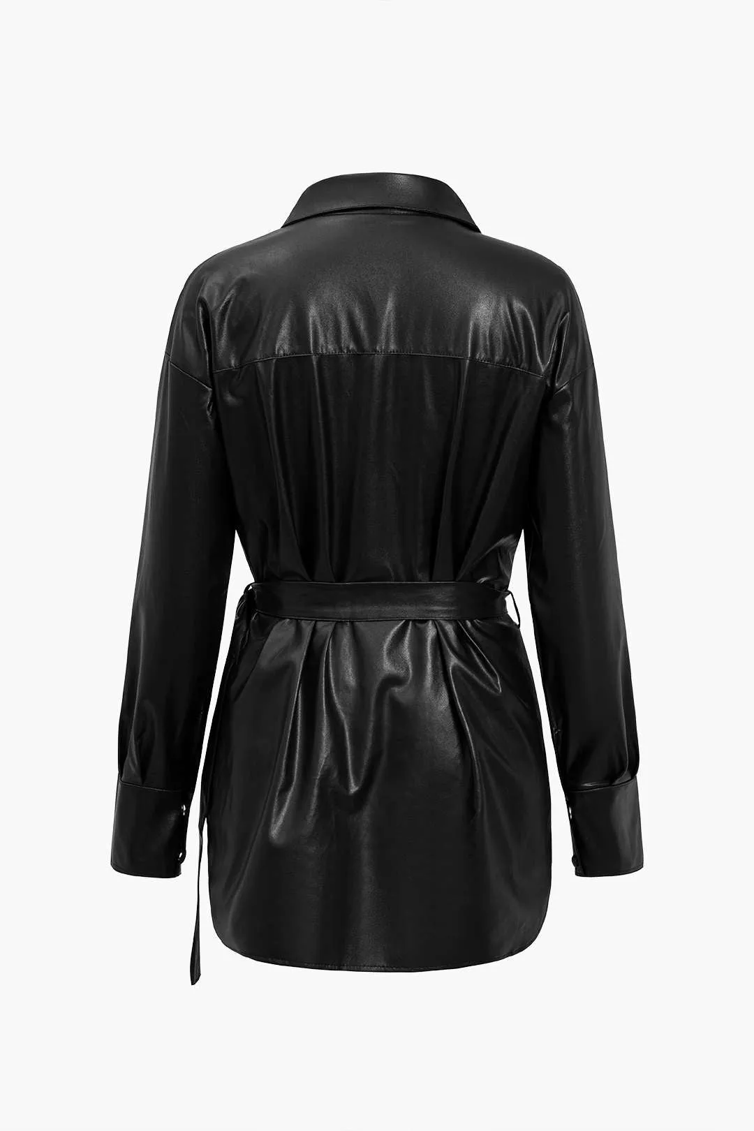 Noelle - Classic Belted Fit Woman's Long Sleeve Shirt