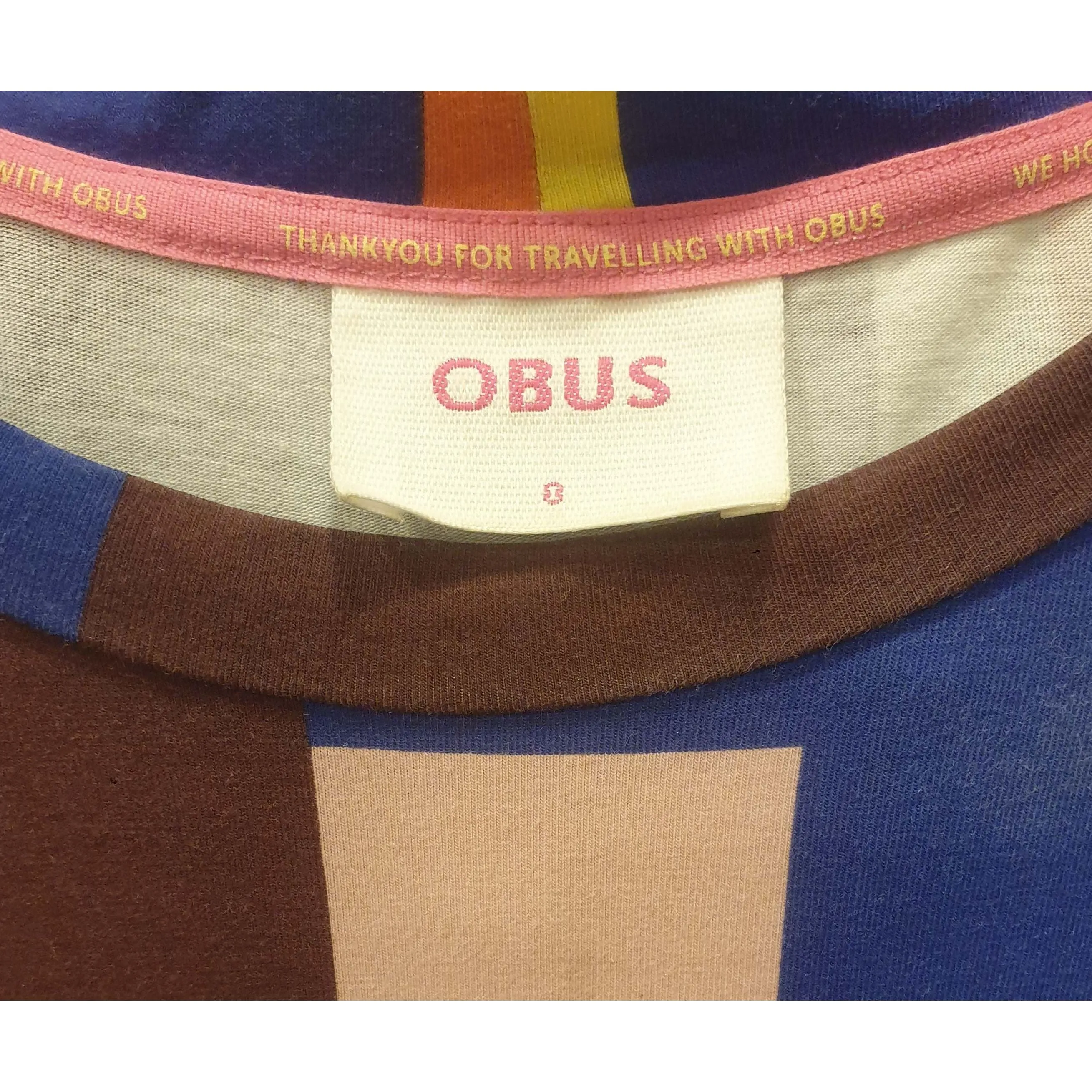 Obus second hand asymmetrical and colourful check print dress size 0 (best fits size 8)